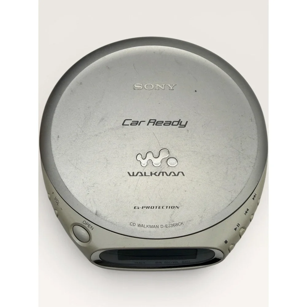 Sony CD Walkman Silver Portable Discman G-Protection Car Ready UNTESTED